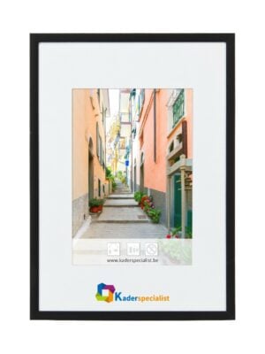 Cadre photo impérial en aluminium - noir mat 29,7 x 42 cm - format A3