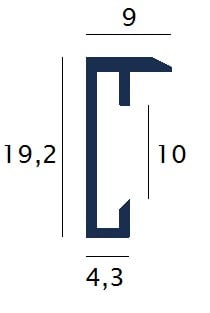 Aluminium-Wechselrahmen M125 Noir mat