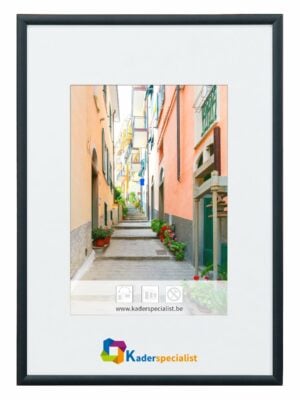 Cadre photo Basic en aluminium - Noir mat 40 x 60 cm