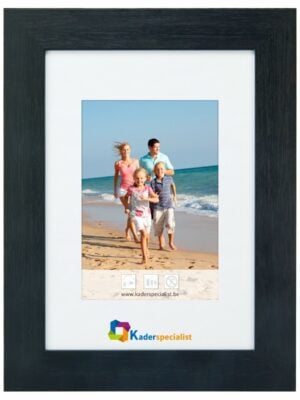 Cadre photo en bois robuste - noir 59,4 x 84 cm - format A1