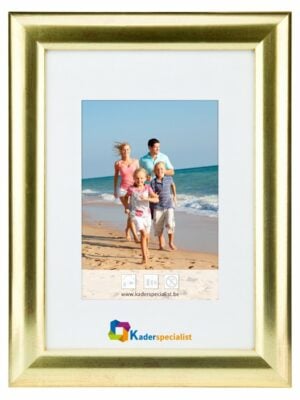 Cadre photo en bois audacieux - or 30 x 40 cm