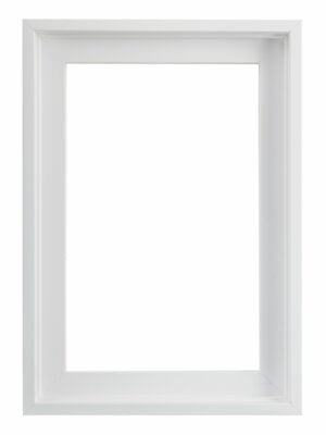 Cadre de boîte en bois Chic - Blanc 100 x 100 cm