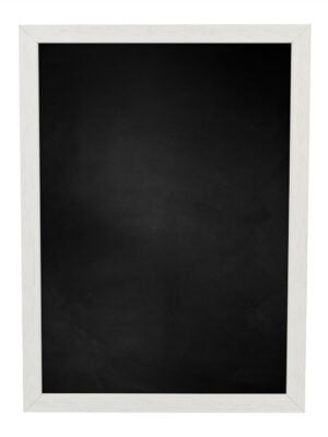 Tableau noir avec cadre en bois rustique - blanc 72 x 102 cm