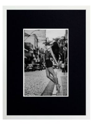 Passe Partout Noir 20 x 25 cm / stamina 12 x 17 cm