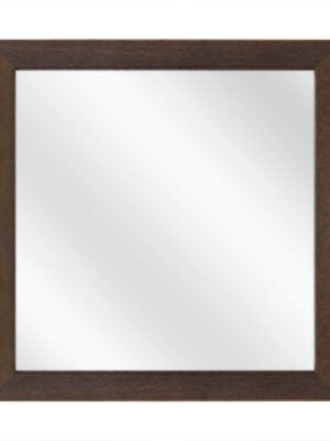 Miroir en verre avec cadre en bois à galerie plate - Colonial 40 x 120 cm